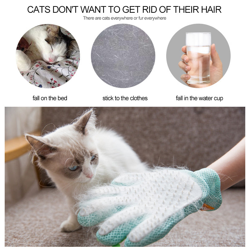 Remove Loose Surface Hair Pet Comb Gloves