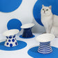 Blue Ceramic Cat Water Fountain Dog Bowl Feeder
