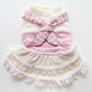 Pink Striped Lace Designer Dog Cat Couple Clothes