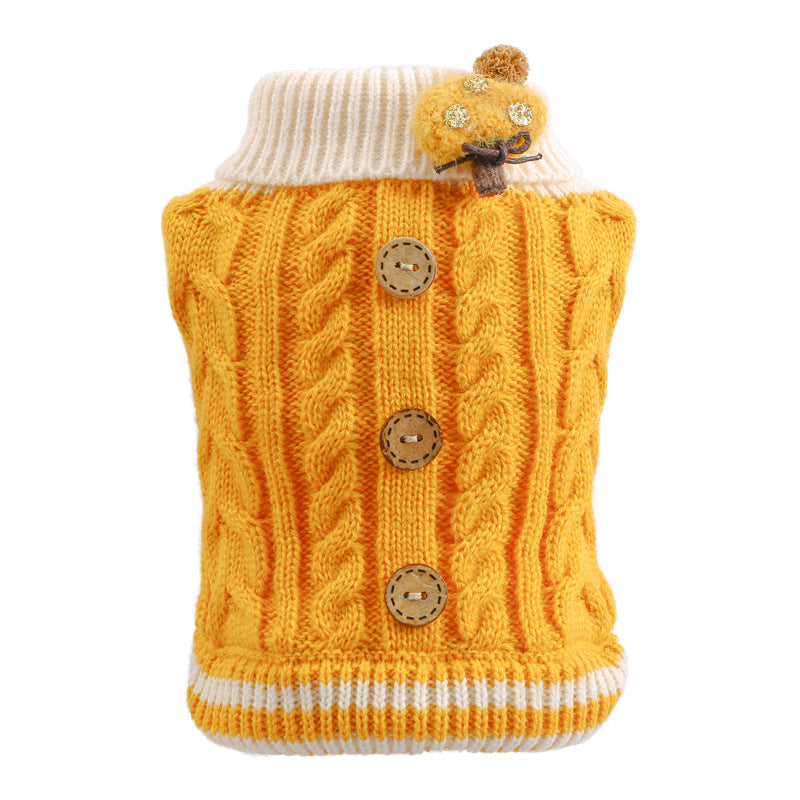 Soft Winter Dog Cat Knitting Woolen Sweater|
