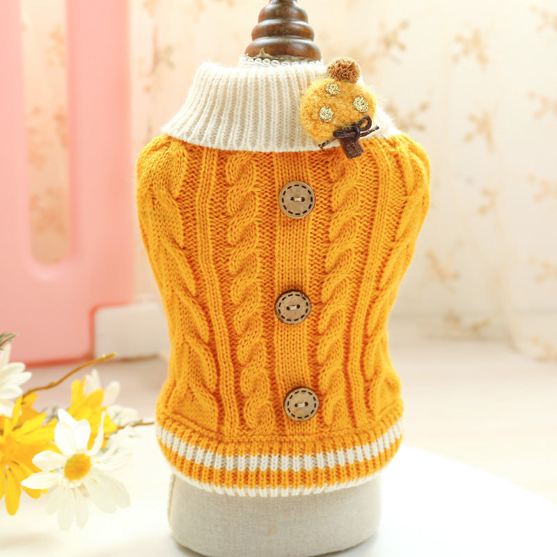 Soft Winter Dog Cat Knitting Woolen Sweater|