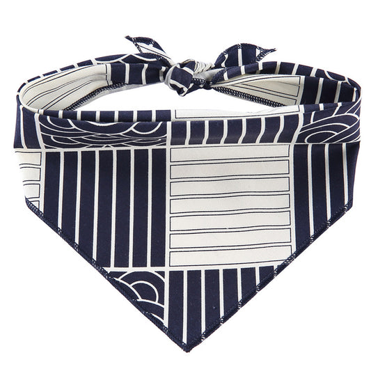 Simple Style Navy Stripes Pet Triangle Bandanas