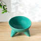 Solid Color Ceramic Cat Dog Food Water Feeder Bowl