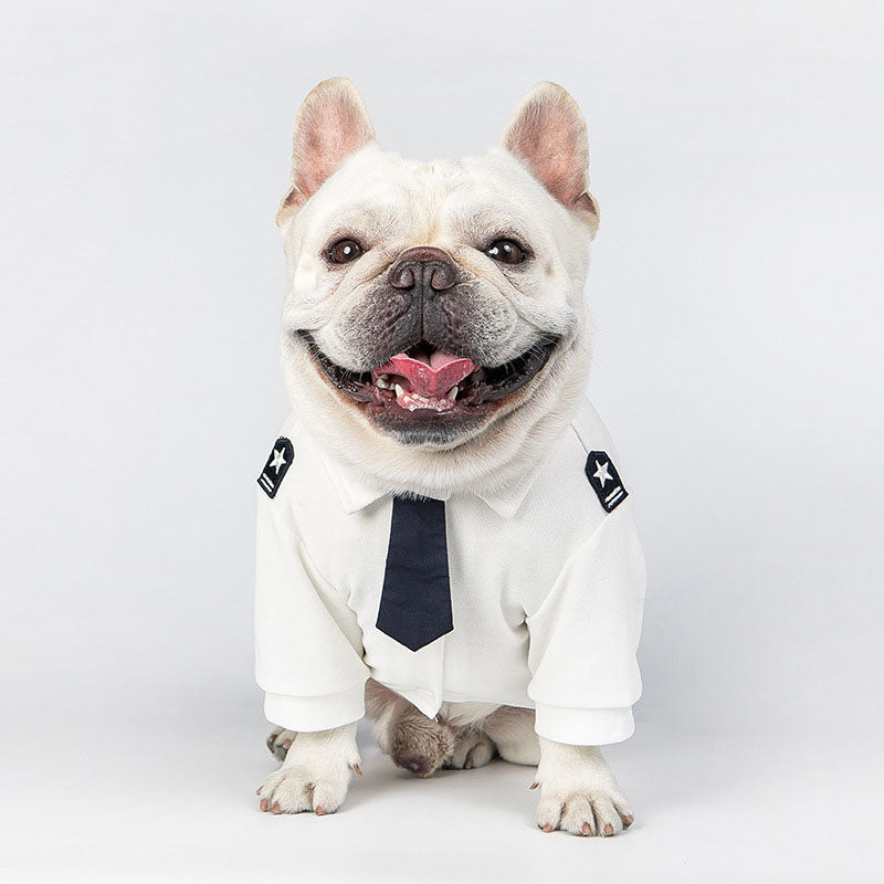 Pilot Captain Badges Uniform Bulldog Shirt