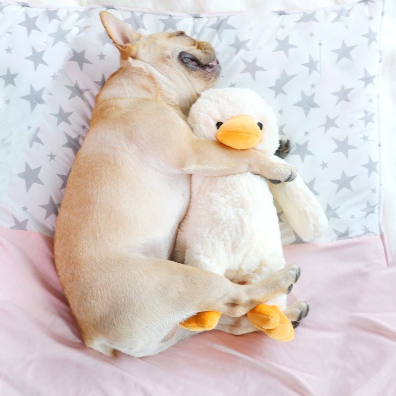 Plush Cartoon Duck Pet Sleeping Comfort Toys
