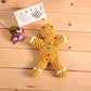 Gingerbread Man Pet Knitting Molar Chew Toy