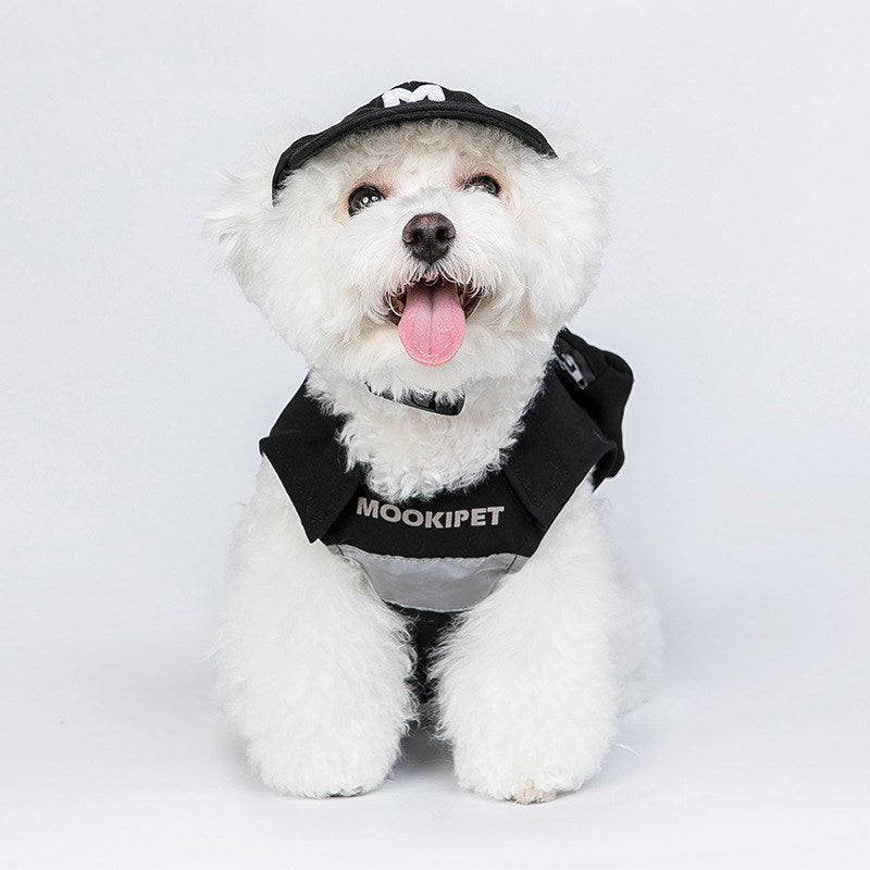 Fashion Adjustable Dog Cat Letter M Baseball Cap