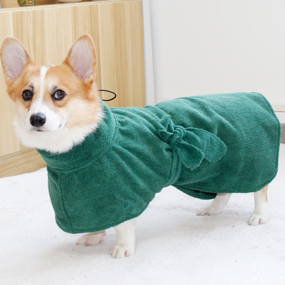 Quick-drying Pet Towel Absorbent Fiber Dog Bathrobe