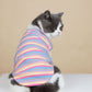 Purple Stripe Summer Sleeveless Cat Vest