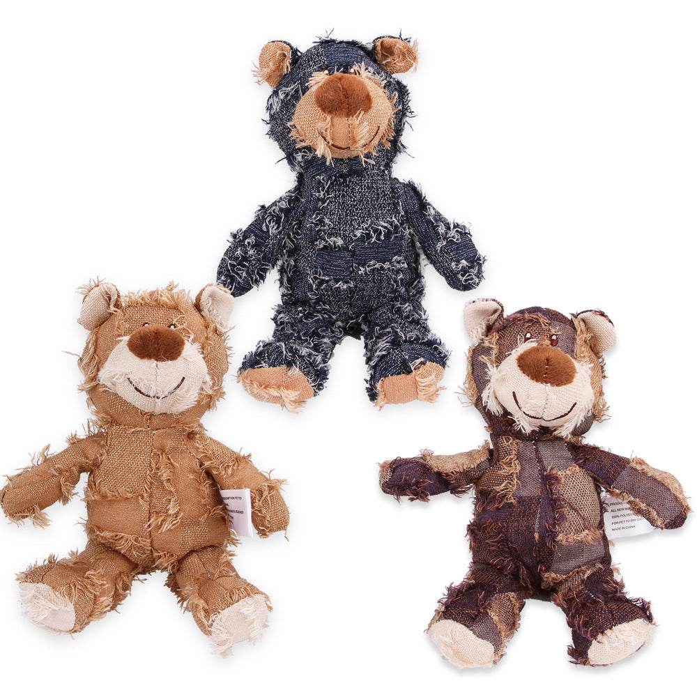 Ragged Bear Design Pet Chew Interactive Plush Toys