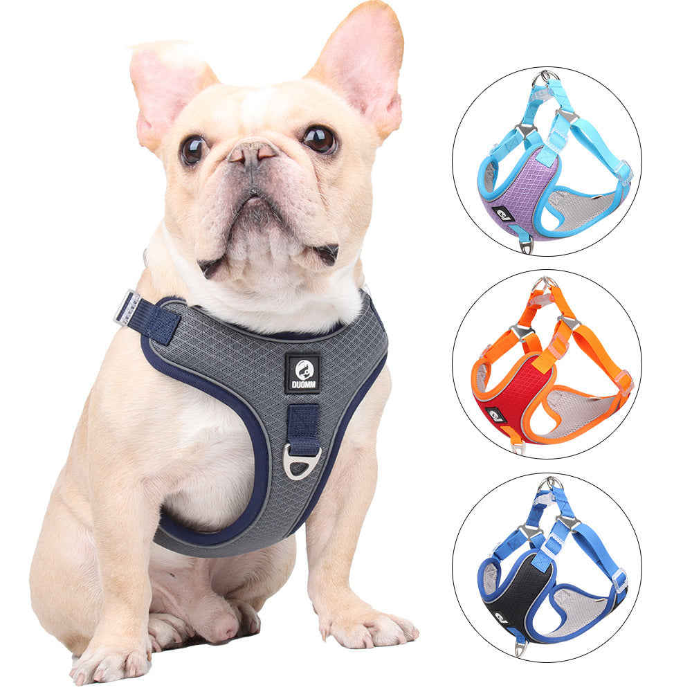 Breather Mesh Luxury Dog Harness With Leash
