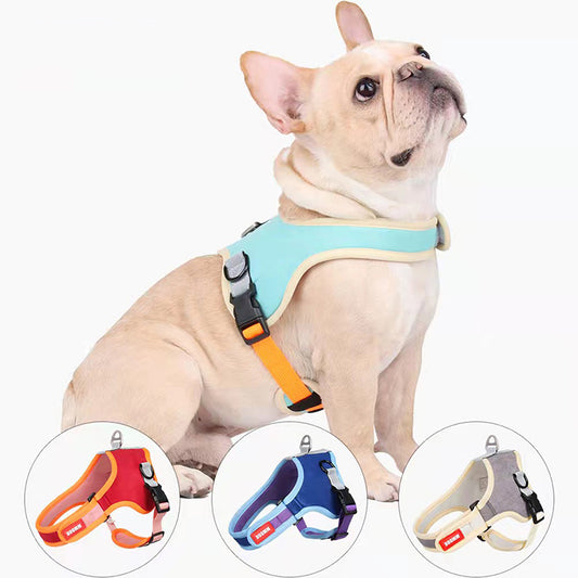 Safety Suede Reflective Dog Cat Harness Set
