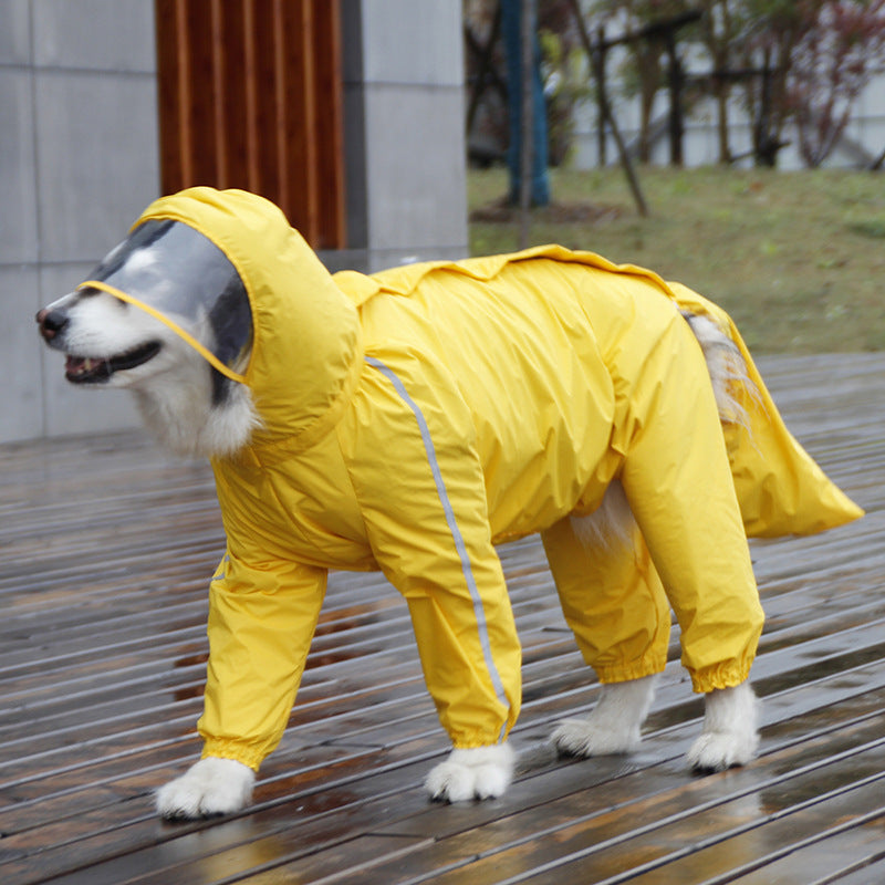 Cover Tail Four Feet Large Dog Rain Coat