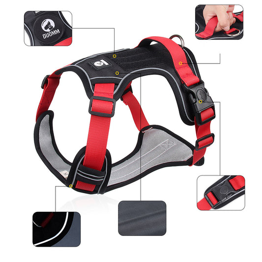 Color Block No Pull Dog Harness Walking Accessories