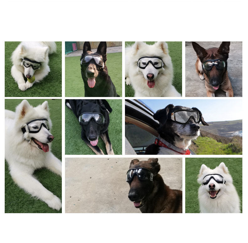 Waterproof Snow-proof Soft Frame Large Dog Goggles