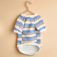 Striped Puppy Sweatshirts Pet Autumn Outfits