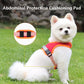 Color Blocking Design Suede Pet Dog Harness Set