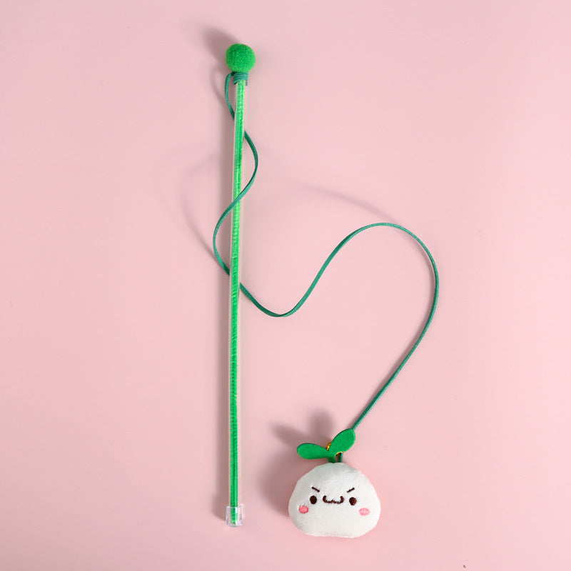 Cartoon Plush Teaser Molar Stick Interactive Cat Toys