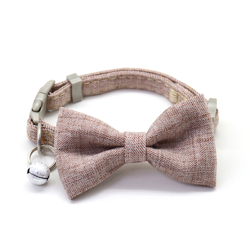 Cute Bowknot Bow Tie Dog Cat Collar With Bell