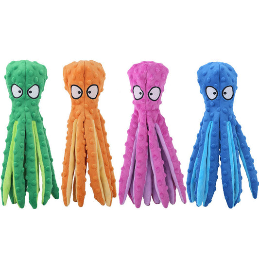 Octopus Squeaky Dog Toys Durable Interactive Toys