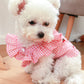 Dog Cat Cute Cherry Plaid Pink Princess Dress