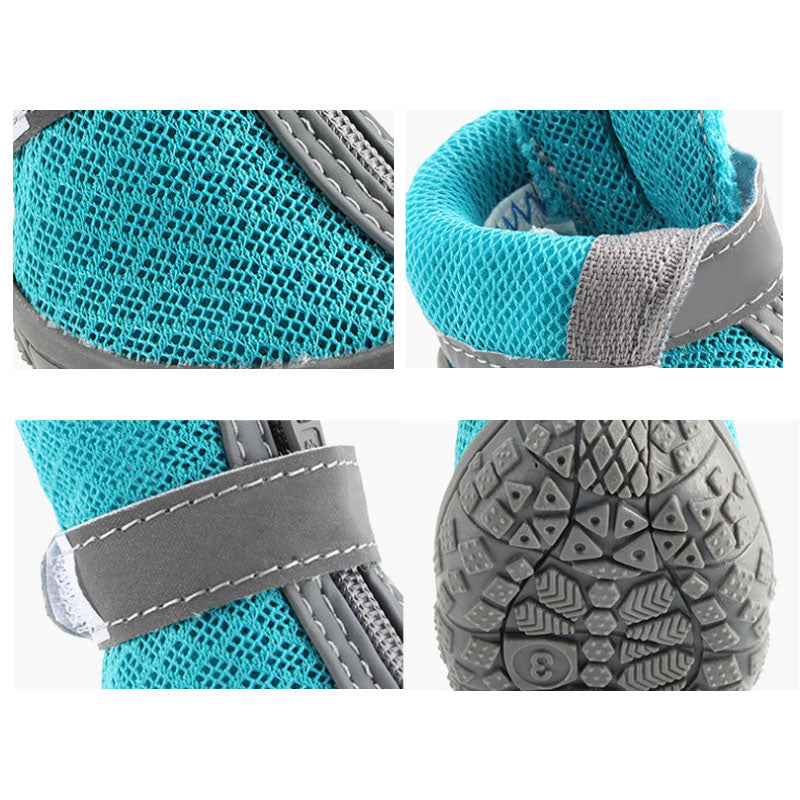 Breathable Mesh Hiking Dog Paw Boots