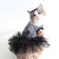 Sequin Striped Mesh Tutu Dress For Dog Cat