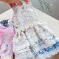 Summer Doggie Lace Floral Princess Dress