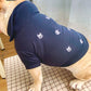 Summer Embroidery Polo Collar French Bulldog Shirt
