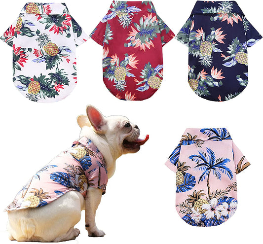 Hawaiian Dog Shirt Summer Breathable Pet Sweatshirts