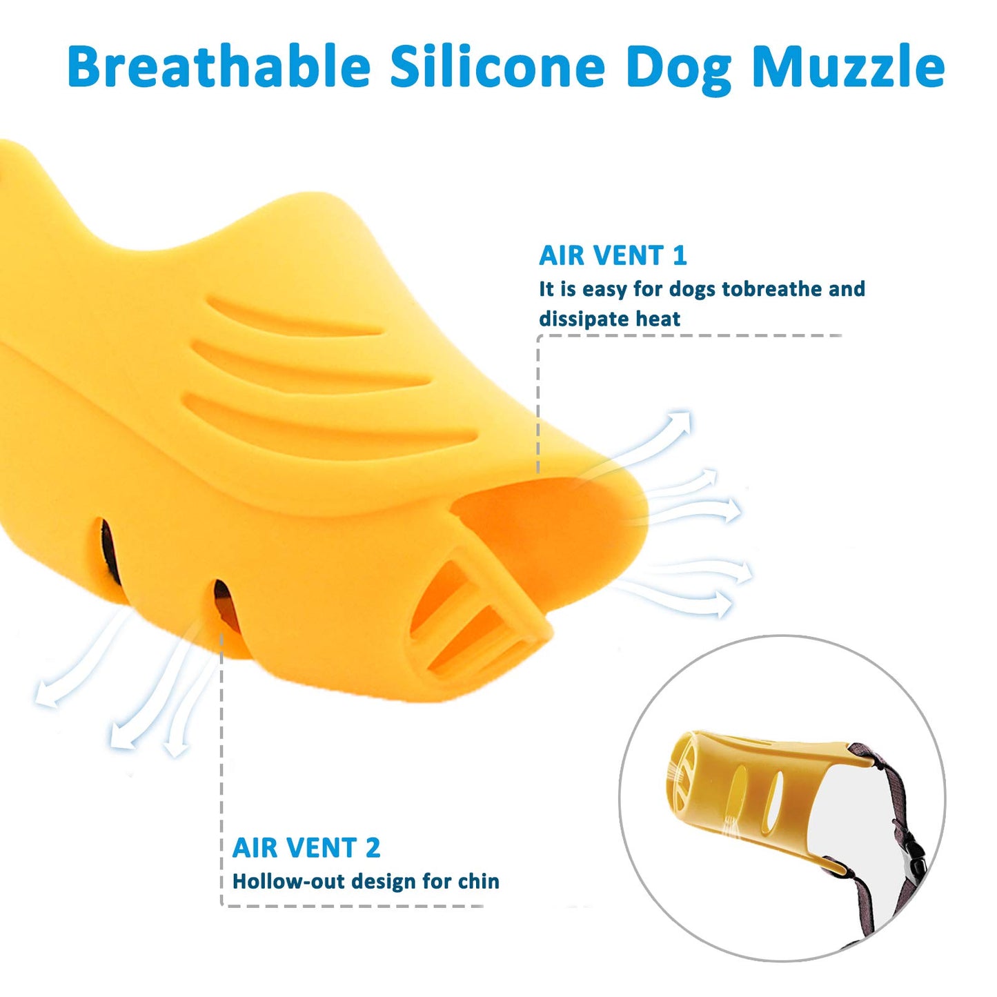 Soft Silicone Duck Shape Mouth Cover Dog Muzzle