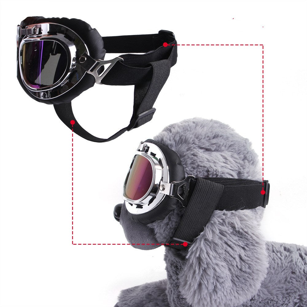 Adjustable Windproof Dog Pilot Sunglasses