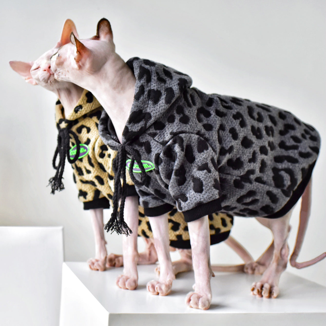 Camouflage Winter Warm Sweatshirt Leopard Cat Clothes