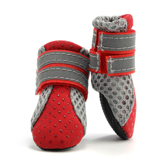 Summer Breathable Mesh Dogs Outdoor Footwear Shoes