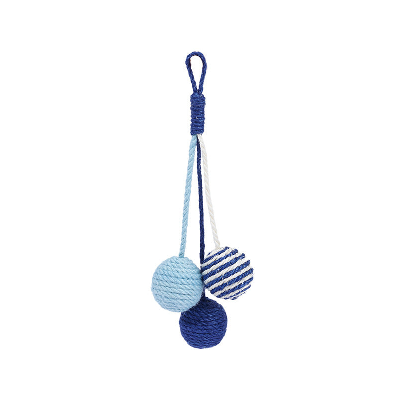 Interactive Cat Toy With Catnip Sisal Ball Set