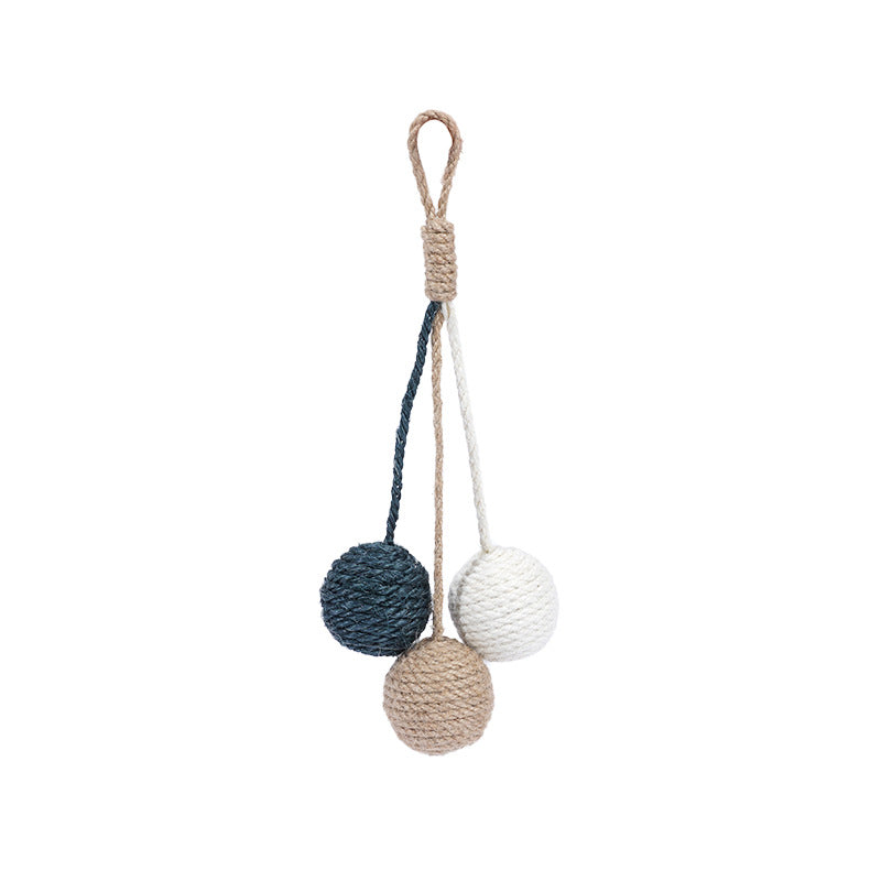 Interactive Cat Toy With Catnip Sisal Ball Set