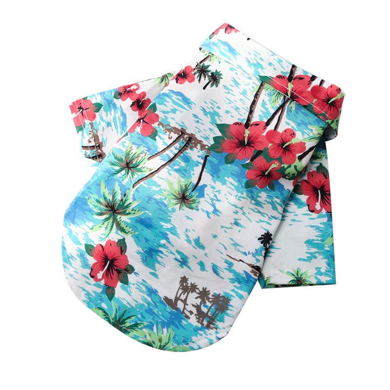 Hawaiian Dog Shirt Summer Breathable Pet Sweatshirts